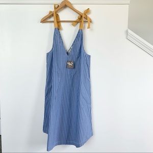 NWT Matilda Jane Blue and White Striped Sandy Seashell Coverup